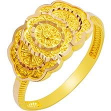 Rüya Kuyumculuk 14 Ayar Kaşlı Altın Yüzük