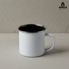 Amboss Crispella Emaye Kupa Bardak – Beyaz