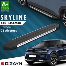 S-Dizayn Citroen C5 Aircross Skyline Krom Yan Basamak 193 Cm 2017 Üzeri A+ Kalite