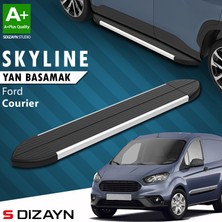 S-Dizayn Ford Courier Skyline Aluminyum Yan Basamak 173 Cm 2014-2023 A+ Kalite