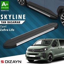 S-Dizayn Opel Zafira Life Skyline Krom Yan Basamak 213 Cm 2020 Üzeri A+ Kalite