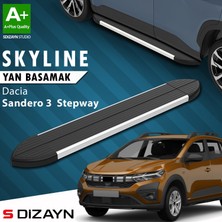 S-Dizayn Dacia Sandero 3 Stepway Skyline Aluminyum Yan Basamak 183 Cm 2020 Üzeri A+ Kalite
