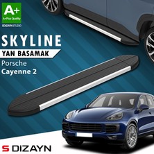 S-Dizayn Porsche Cayenne 2 Skyline Aluminyum Yan Basamak 193 Cm 2011-2017 A+ Kalite