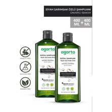 Agarta Doğal 2 Adet Siyah Sarımsak Özlü Keratin Şampuanı 400 ml