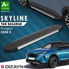 S-Dizayn Peugeot 3008 3 Skyline Krom Yan Basamak 183 Cm 2024 Üzeri A+ Kalite