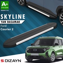 S-Dizayn Ford Courier 2 Skyline Aluminyum Yan Basamak 183 Cm 2023 Üzeri A+ Kalite