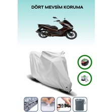 Breen Bumoto/Jinling Nova 125Cc Için Arka Çanta Ve Kilit Uyumlu Gri Motosiklet Branda, Güvenli
