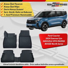 Ford Courier Paspas Araca Özel 2024 Sonrası Derin Havuzlu Paspas Bosse North Serisi