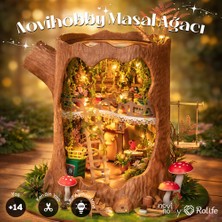 Novihobby Masal Ağacı LED Işıklı Kendin Yap Minyatür Maket Seti Rolife (Fairytale Tree House)