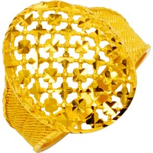 Rüya Kuyumculuk 14 Ayar Telkari Hasır Altın Yüzük