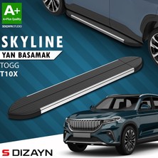 S-Dizayn TOGG T10X Skyline Krom Yan Basamak 203 Cm 2023 Üzeri A+ Kalite