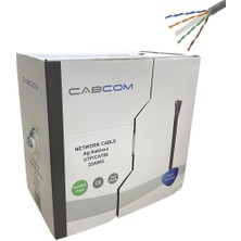 Cabcom Cat6 23AWG 305MT Utp-Lzsh Network Kablosu Kutulu - Gri