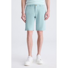 Twn Slim Fit Mint Gabardin Pamuklu Şort 4EC13S2097600