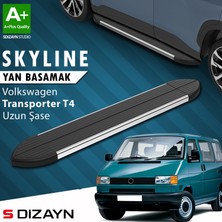 S-Dizayn VW Transporter T4 Uzun Şase Skyline Krom Yan Basamak 253 Cm 1995-2003 A+ Kalite