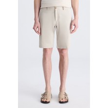 Twn Slim Fit Taş Gabardin Pamuklu Şort 4EC13S2097600
