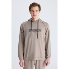 Twn Slim Fit Vizon Düz Rayon Sweatshirt 4ECE24702002M