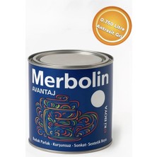 Merbolin Avantaj Ral 7016 Sentetik Yağlı Boya Antrasit Gri Solvent Bazlı Boya 0.750 Litre