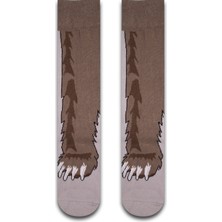 Neşeli Çoraplar Ayı Pençesi Renkli Unisex Çorap