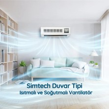 Simtech KM-2514 Duvartipi Seramik Isıtıcı ve Vantilatör
