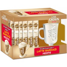 Ülker Cafe Crown Latte 16 Lı (Bardak Hediyeli )