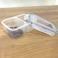 İsmiyle Al 2 Bölmeli 0,45+0,45 Litre Kilitli Kapaklı Erzak Saklama Kabı LC-524