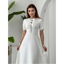 Aymood Wera Taşlı Fiyonk Detaylı Elbise