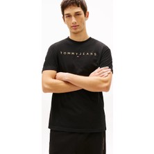 Tommy Hilfiger Tjm Normal Kesim Lineer Logolu Erkek Turuncu T-Shirt DM0DM20744SEV