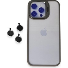 Eco Port iPhone 15 Pro Max Kılıf Roblox Lens Standlı Kapak - Titan Gri