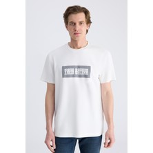 Twn Relaxed Fit Beyaz Düz Rayon T-Shirt 4EC1461711372