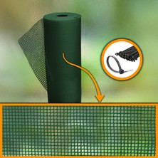 Morilu Yeşil Plastik Bahçe Çiti– 5 mm Göz Plastik Kanvas – Dekoratif Plastik Çit – Kedi Köpek Kümes Koruma Filesi