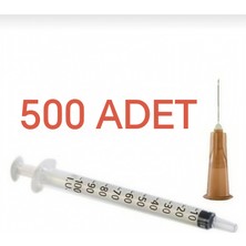 ENKAVET 1 cc ml Insülin Enjektörü 100 Ölçek 26G 0.45X13 mm Kahverengi Iğneli Steril 200 Adet