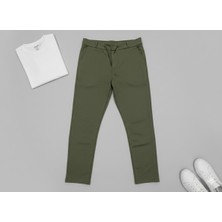 Kastrioti Erkek Slim Fit Beli Lastikli Esnek Chino Pantolon