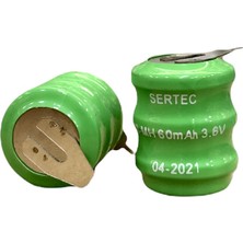 Calperia 3.6V 3S1P 60 Mah 2 Pin Nı-Mh Buton Pil