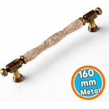 Nzb Mobilya Mutfak Dolap Kulpu Kulbu Kulpları Gerçek Porselen Eskitme Antik Kahve 160 mm