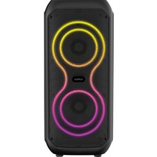 Merıx Partybeat Rgb Bluetooth Hoparlör – Kablosuz Mikrofonlu, Güçlü Bass, LED Işıklı, Taşınabilir Karaoke Speaker