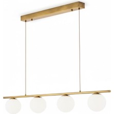 Ronisu Aydınlatma Fiorenza 4 Camlı Sıralı Yemek Masası Avize Ra-Avz- 6892-50-73