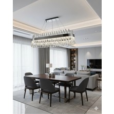 Light House Kristal Taşlı Modern Sarkıtma 3 Renk Modlu Avize