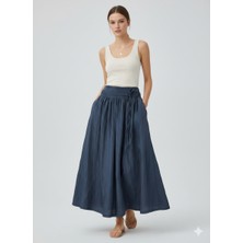 Ekol Parlak Kumaş Etek 3002