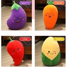Just Cheap Store 62297 Peluş 30CM Havuç,patlıcan,mısır,kırmızı Bibe