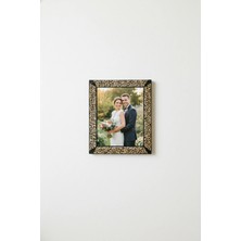 Fantastic 13X18 cm Dokuma Bordürlü Fotoğraf Çerçevesi - 4 Farklı Desen Seçeneği - 17X22 Lüks Dekoratif Çerçeve