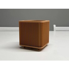 Modern 3D Baskı Dekoratif Saksı – Ayaklı Minimal Tasarım Iç Mekan Salon Ofis Saksısı – Pla Malzeme