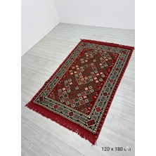 Bakırözü Home Pamuk Polyester Karışımlı Otantik Şark Köşesi Kilimi - Şili Modeli Yıkanabilir Kilim