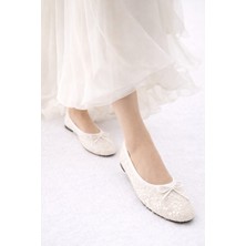 Slipcat Pullu Simli Payetli Toka Detaylı Kadın Şık Günlük Babet