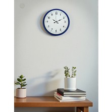 Mey İthalat Mey Ithalat® 36 cm Lacivert Dekoratif Duvar Saati