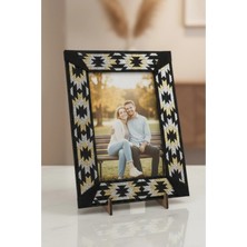 Fantastic 10X15 cm Dokuma Bordürlü Fotoğraf Çerçevesi - 5 Farklı Desen Seçeneği - 14X19 Lüks Dekoratif Çerçeve