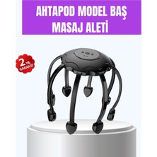 Belle Fusion Mey Ithalat® Titreşimli Saç Derisi Masaj Aleti 8 Kollu Derin Rahatlama ve Stres Azaltma