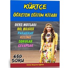 Enine Boyuna Eğitim Kürtçe Öğreten Eğitim Kitabı