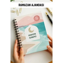 Eldesen Tasarım Ramazan Ajandası, Oruç, Hatim, Teravih, Günlük ve Aylık Planlayıcı, Sert Kalın Kapak, Tarihli