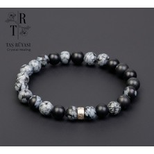 Taş Rüyası Kartanesi Obsidyen Doğal Taş Bileklik (8 Mm)