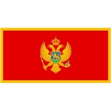 Alsancak Montenegro Bayrağı 30X45